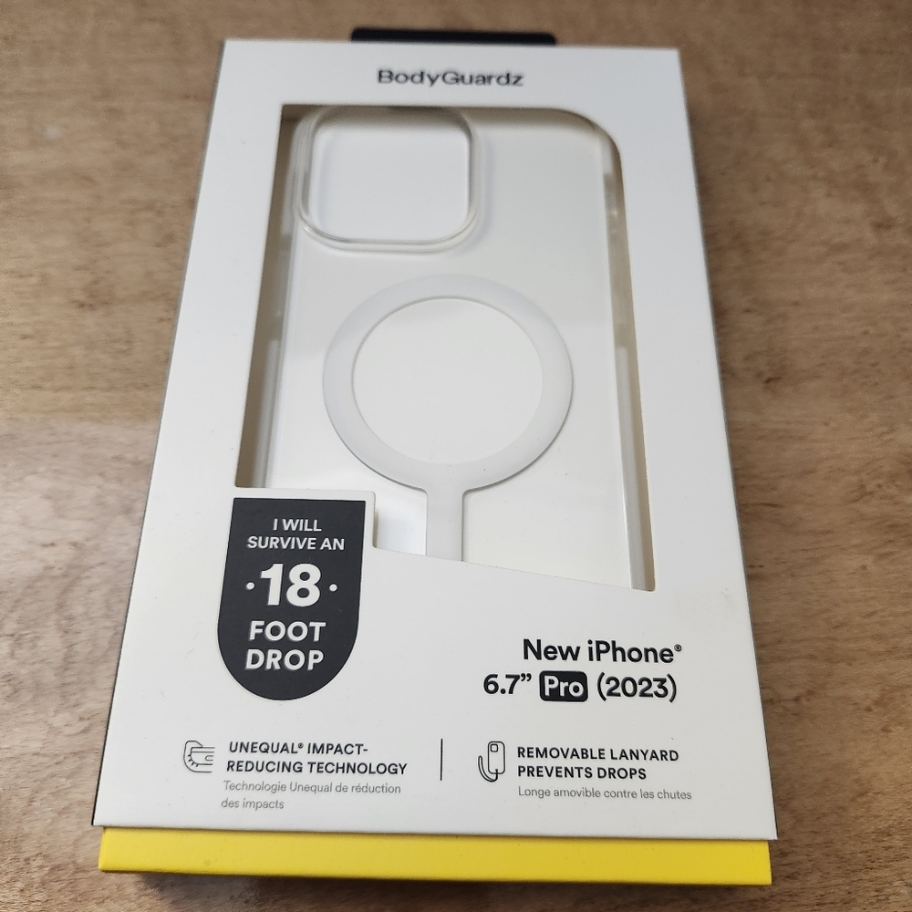 Body Guardz Ace Pro Clear / White case for iPhone 15 Pro Max 6.7"